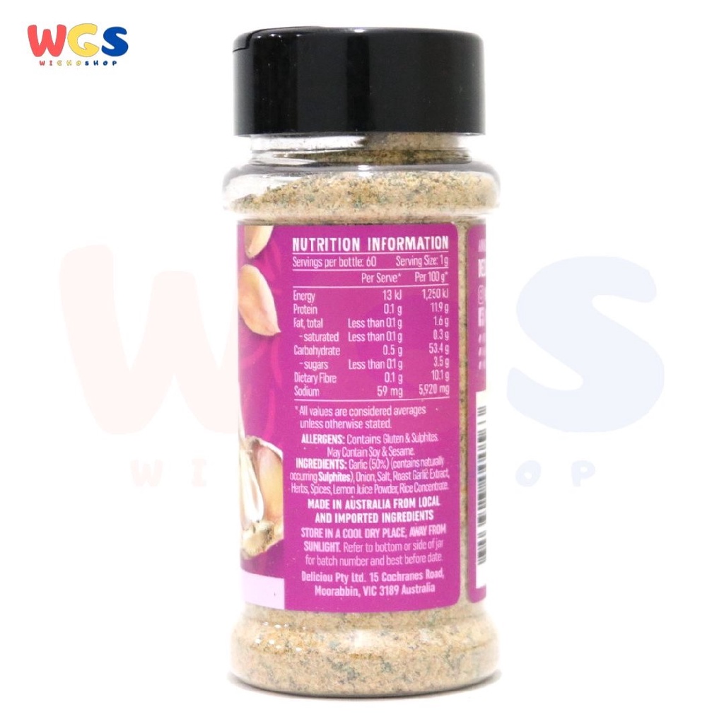 Deliciou Garlic Lovers Seasoning 60 gr