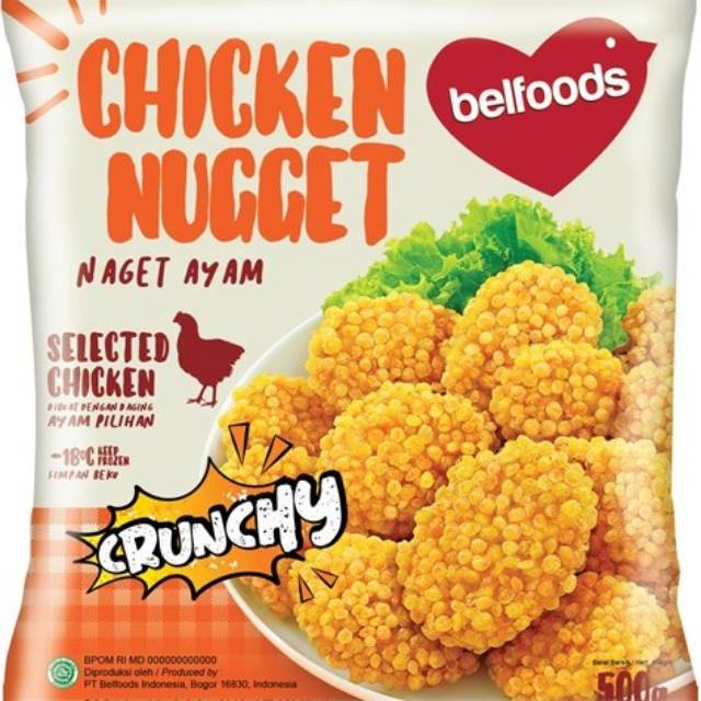 Belfoods Crunchy Chicken Nugget 500 Gram