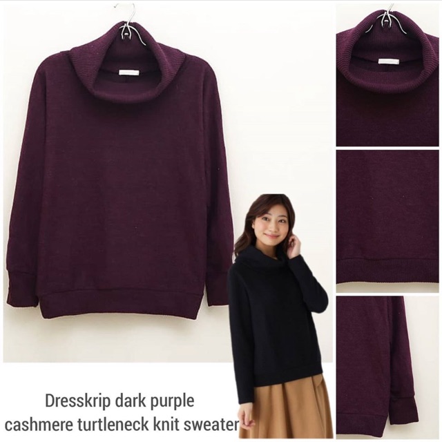 Cashmere turtleneck sweater