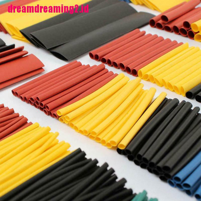 （✔✔❤164pcs Selang Bakar Heat Shrink Insulated Untuk Membungkus Kabel