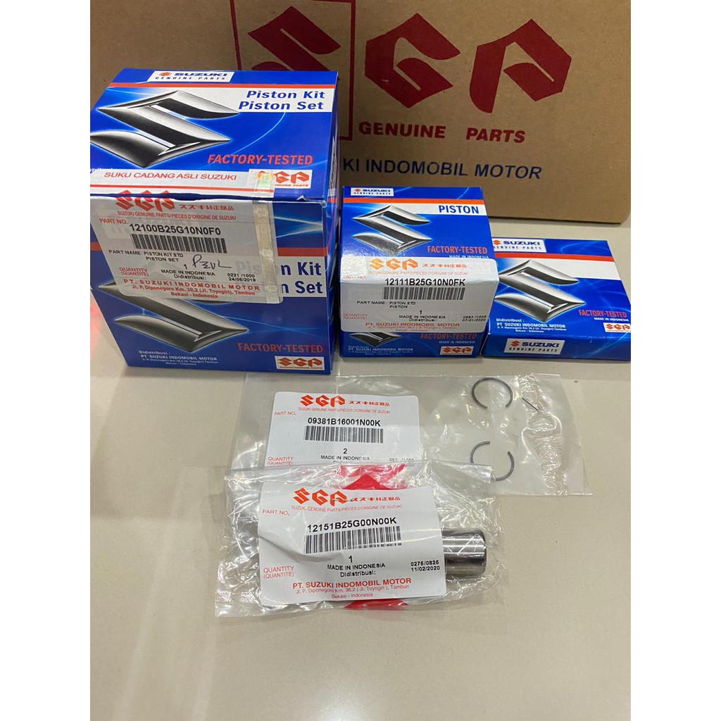 PISTON SEHER SATRIA FU 150 KARBURATOR 2005 2015 KOMPLIT ORIGINAL SUZUKI