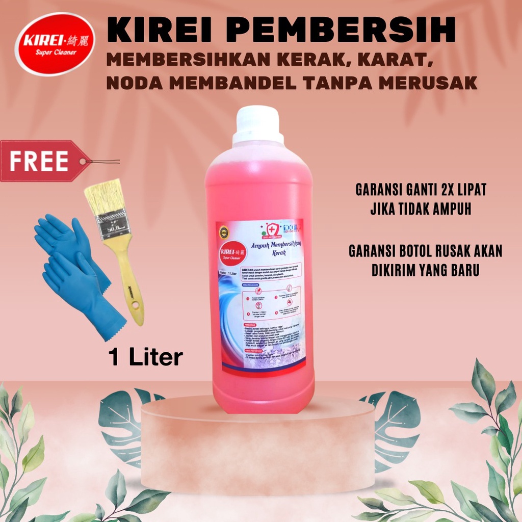 Penghilang Kerak Kamar Mandi Penghilang Noda Toilet Pembersih WC | Porselen | Besi | Plastik KIREI S