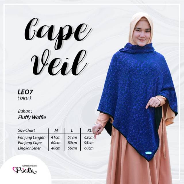 Cape veil leo by pricilla