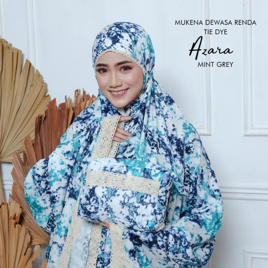 PUSAT MUKENA TASIK - MUKENA RAYON RENDA DEWASA TIE DYE AZARA