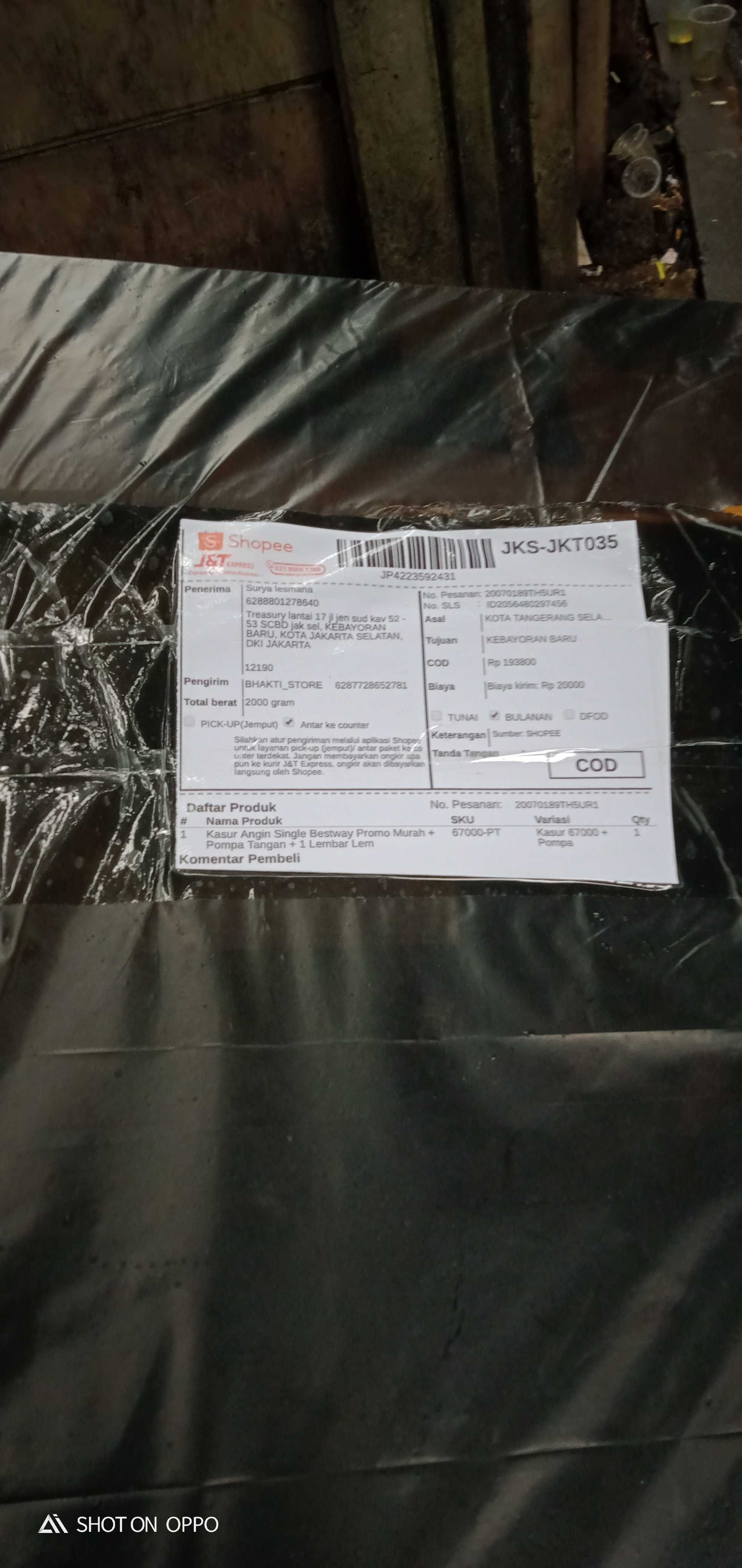 Kasur Angin Single Bestway Promo Murah + Pompa Tangan + 1 Lembar Lem