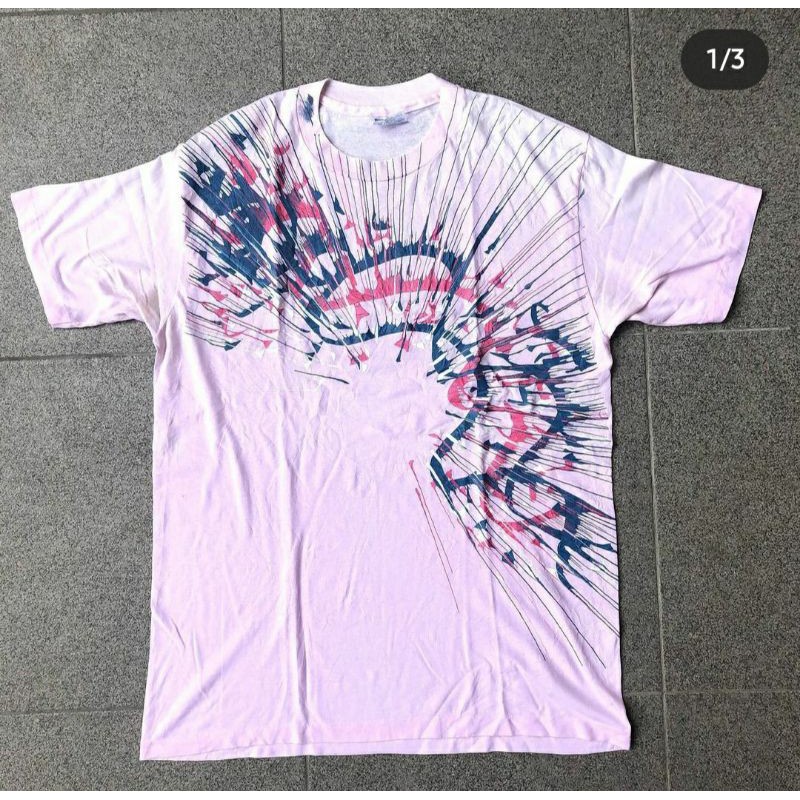 KAOS VINTAGE SECOND HANES FIFTY FIFTY KAOS UNISEX PAKAIAN PRIA BAJU ATASAN