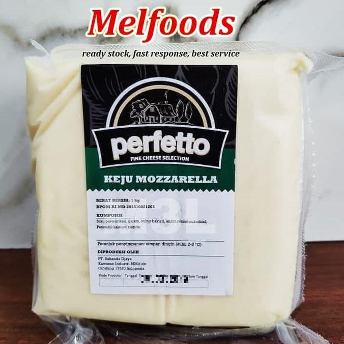 

BAYAR DITEMPAT Keju Mozzarella Perfetto 1KG / Mozarella Cheese