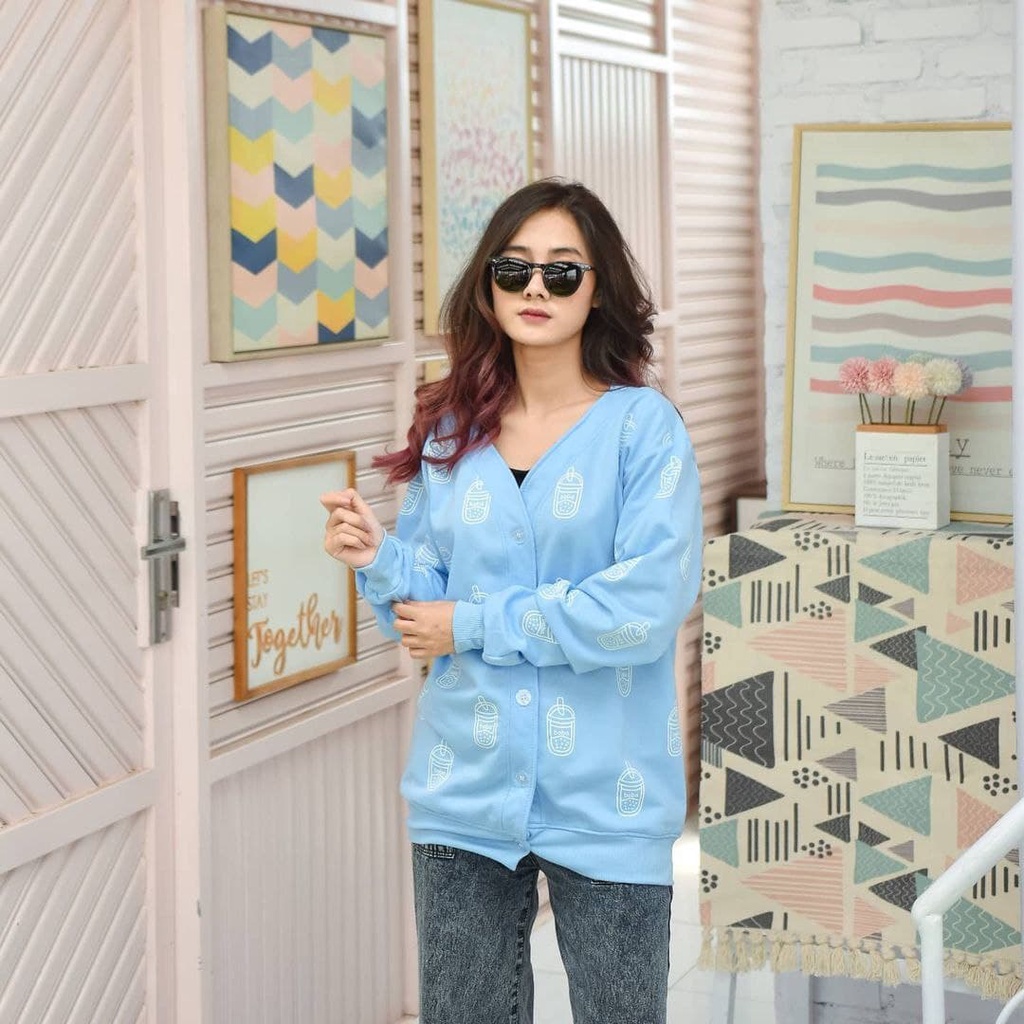 Nara Grosir - Boba Outer | Fashion Terkini | Sweater Termurah