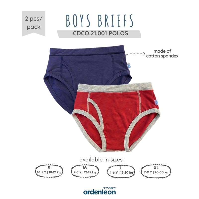 

ARDENLEON (2pcs) Celana Dalam Boys Polos Premium CDCO.21.001