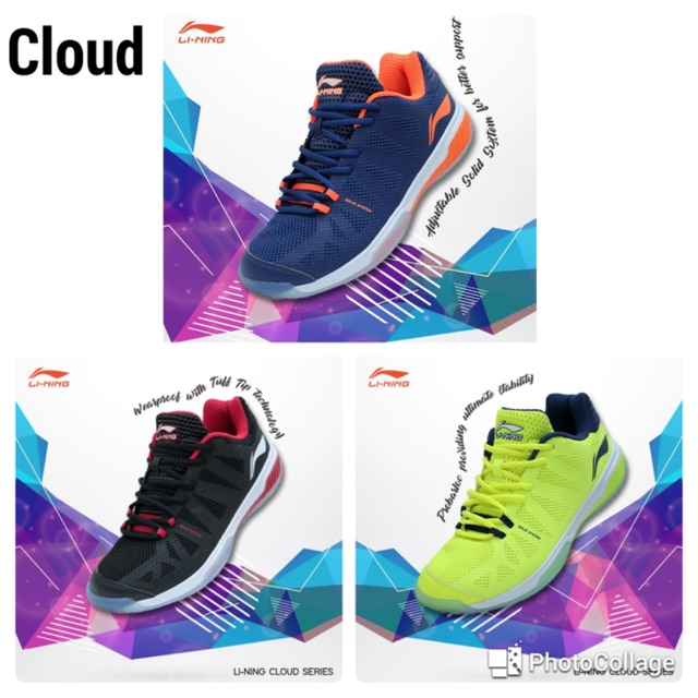 ORIGINAL Lining Cloud AYTN 063 Sepatu Badminton