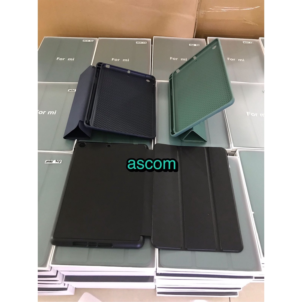 Sarung Smart case Apple IPad Mini 2 | IPad Mini 3 Compatible Auto Lock With Slot Pen Stylus
