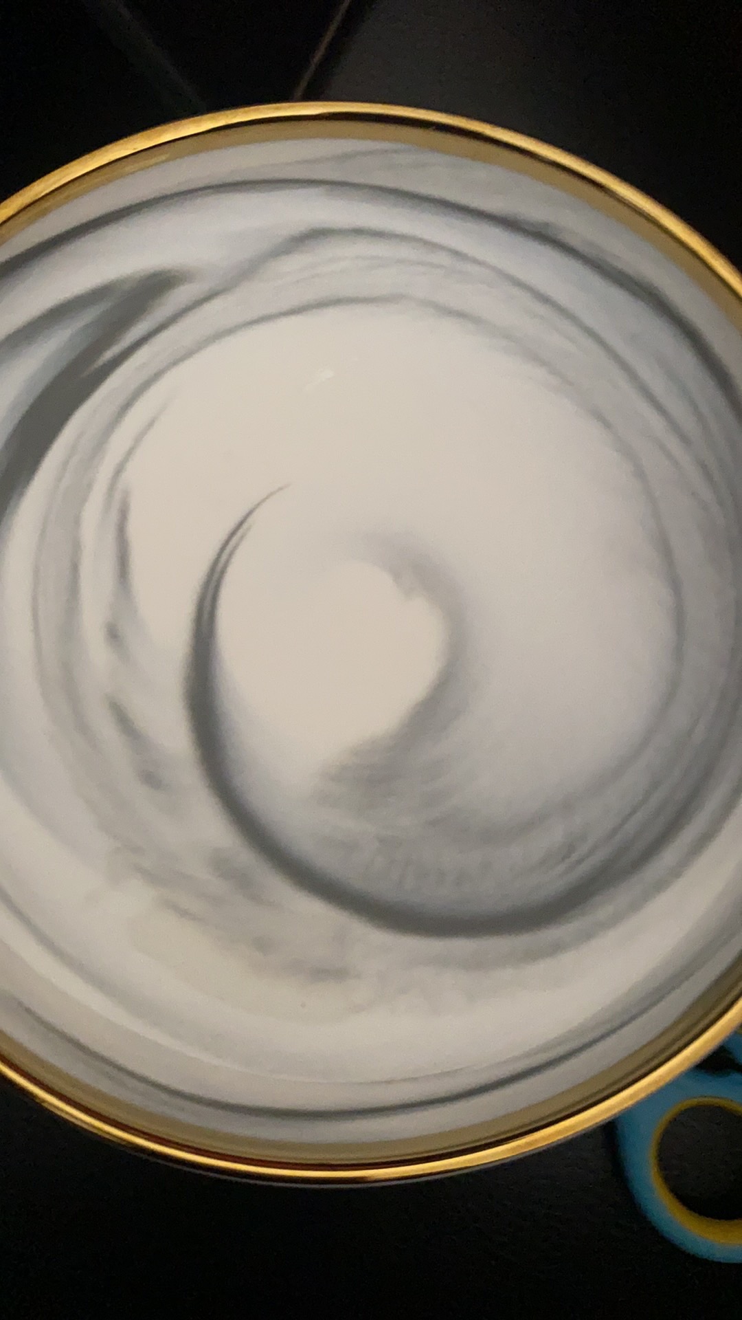 New Model Piring Mangkok Makan Keramik Ceramic Bowl Cantik Motif Marmer Marbel Marble Plate Gold Rim