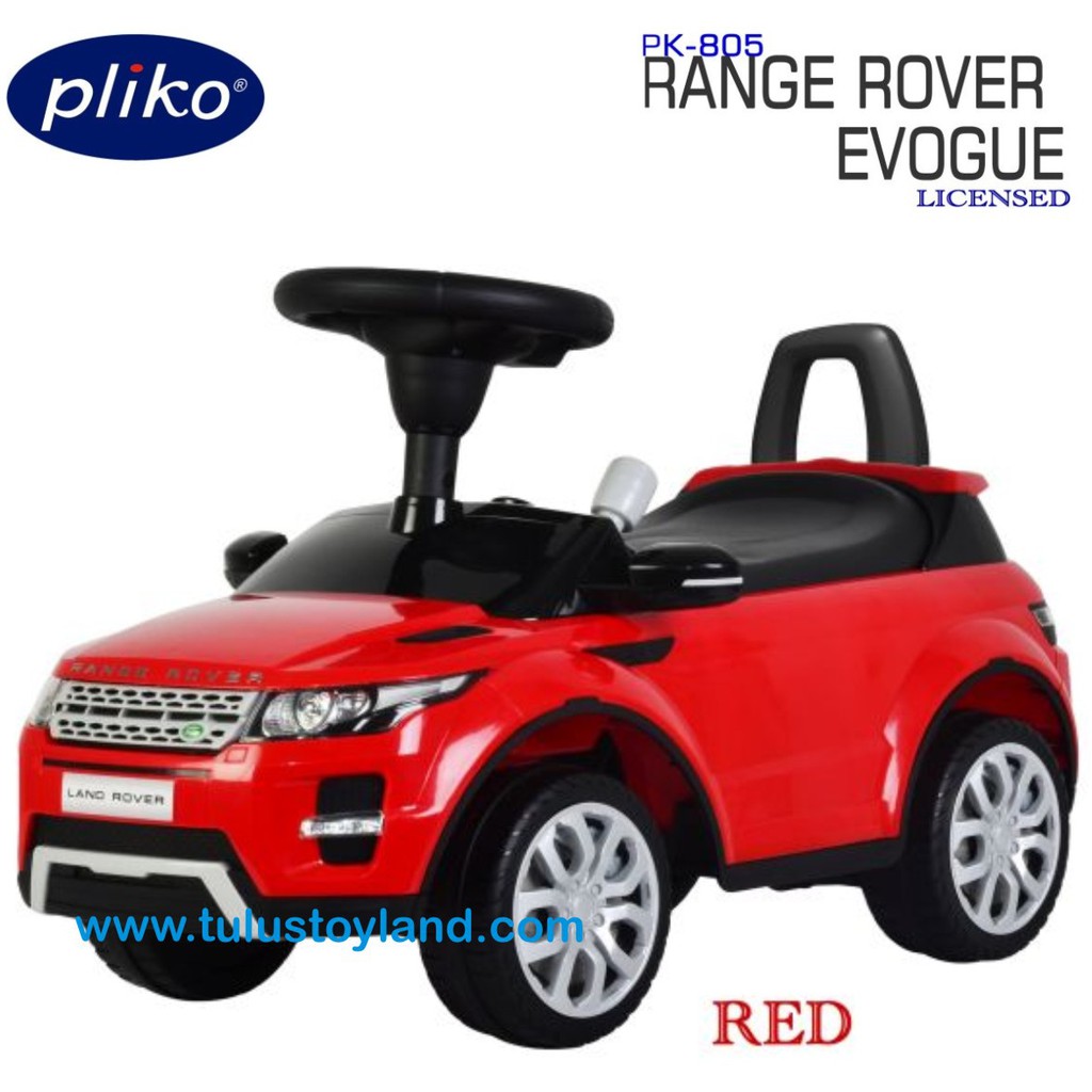 Mobil Pliko Ride On 805 Range Rover Evoque tanpa Aki