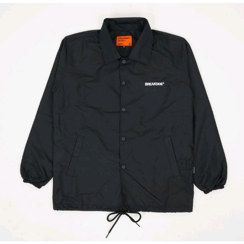 Breakside Jacket Coach Teddy Windbreaker Black