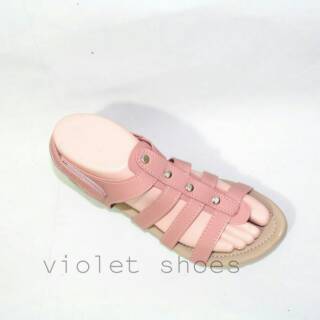  Sandal  wanita  jepit  tali  violet RN 10 salem model  terbaru 