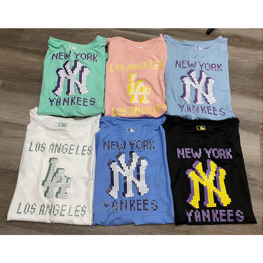 Overtee NY Yankees Pastel Series // Tshirt Oversize Wanita Lengan Pendek - 100% Import