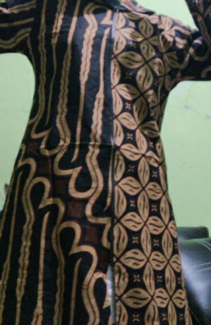 M L Xl Xxl Tunik Batik Zipper Depan Busui Atasan Batik Seragam Baju Batik Wanita