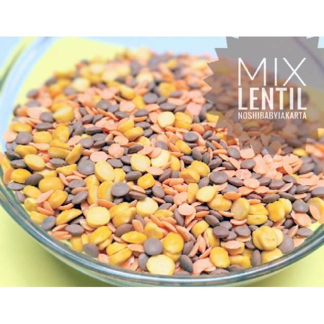 Mix Lentil tiga warna (6m +)