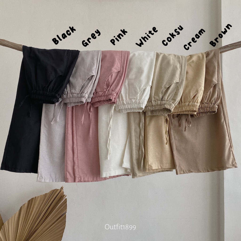 WIDI PANTS KULOT / CELANA BAHAN LINEN / KULOT LINEN MURAH / Kulot Linen