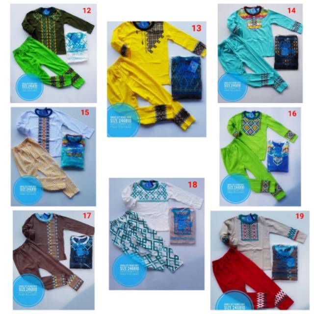 BAJU KOKO ANAK COWO OKBG/KOKO ANAK BAHAN KAOS/KOKO KAOS ANAK/SET KOKO ANAK/BAJU NGAJI ANAK COWO