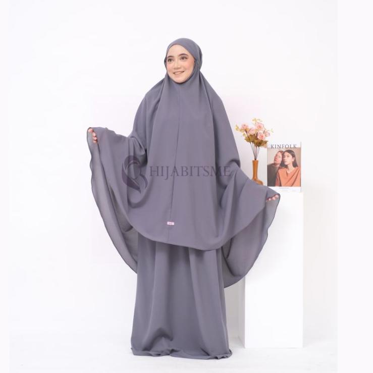 Bagus Dipakai.. Mukena Dewasa Polos Treveling Mukena Meiza by Hijabitsme