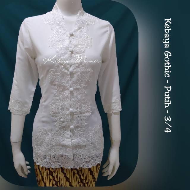 Kebaya Encim Bordir. Kebaya Encim Modern. Kebaya Encim Datar. Kebaya Bordir. Kebaya Putih. Kebaya Putih Bersih