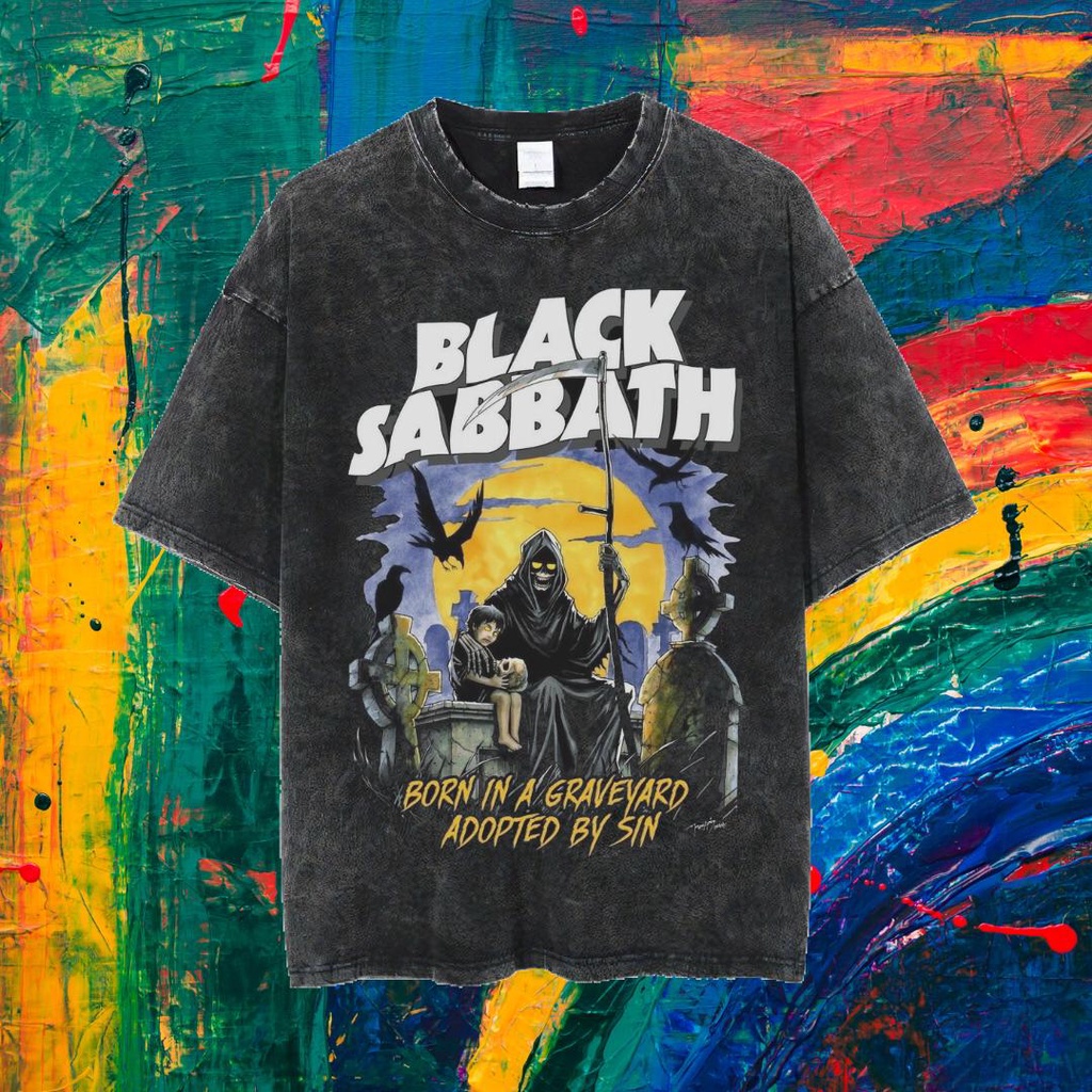 LASTHOPE PREMIUM OVERSIZE T-SHIRT "BLACK SABBATH" / KAOS BLACK SABBATH / KAOS WASHING / KAOS WASHED 
