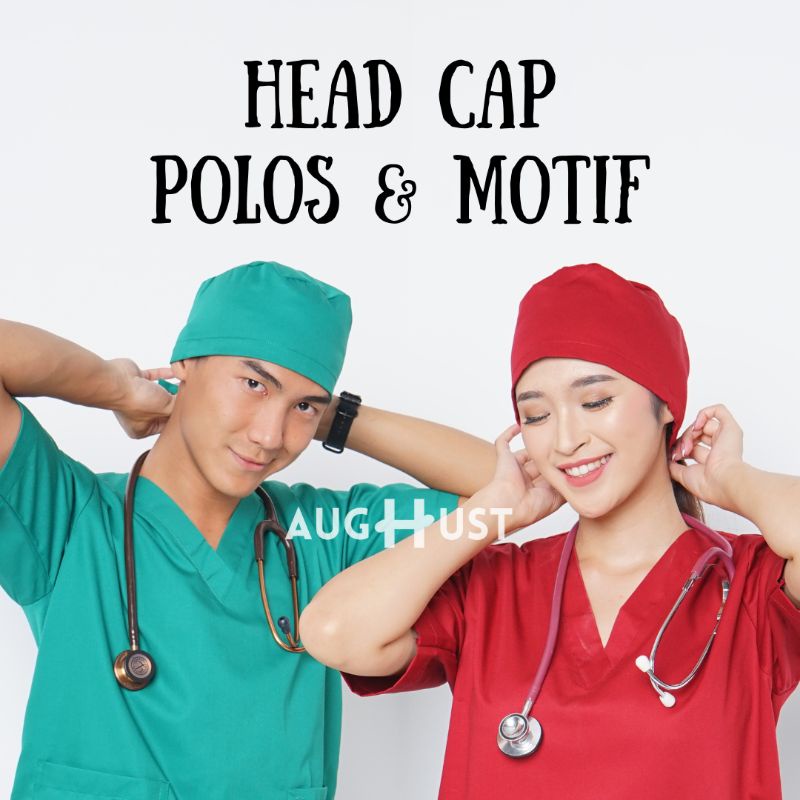 HEAD CAP MOTIF SURGICAL CAP MOTIF HEAD CAP POLOS SURGICAL CAP POLOS AUGHUST
