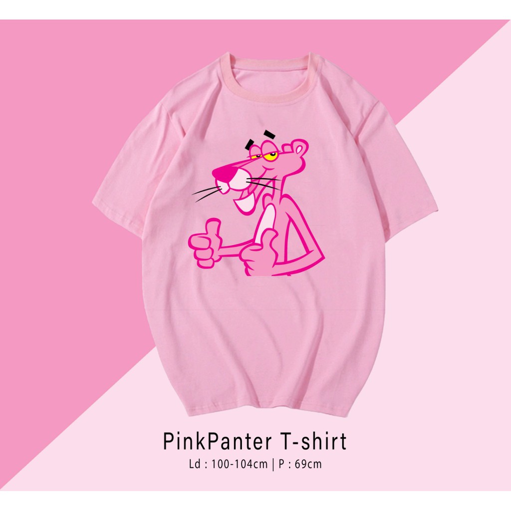 PINKPANTHER/ TERMURAH BAJU KAOS KATUN WANITA LENGAN PENDEK / TUMBLR TEE /  OVERSIZE