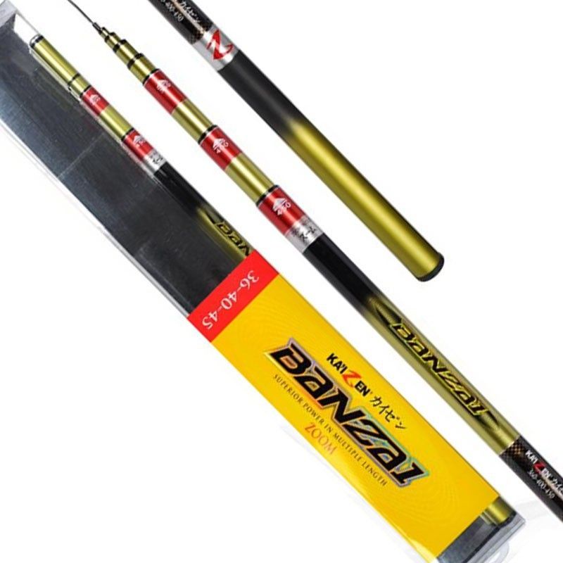 Joran Tegek Kaizen Banzai | Carbon Rod | Zoom Pole | 1 joran bisa 3 ukuran panjang | Pilih ukuran