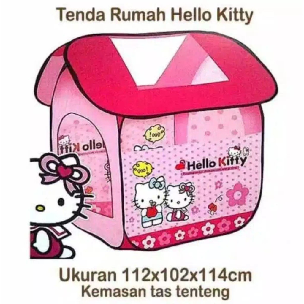 Tenda Rumah Frozen Anna&amp;Elsa Hello Kitty Kuda Pony/Tenda Anak karakter Murah