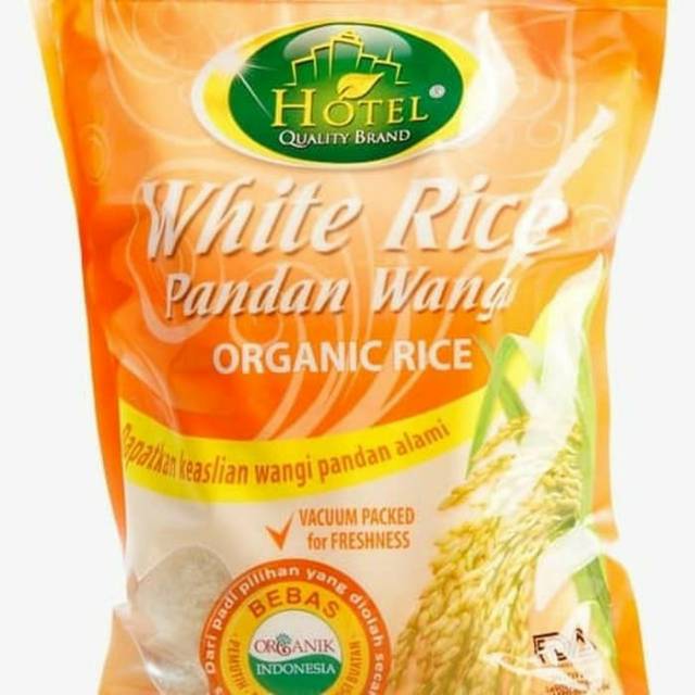 

Beras Organik White Rice Pandan Wangi Organic Rice Hotel Quality Brand