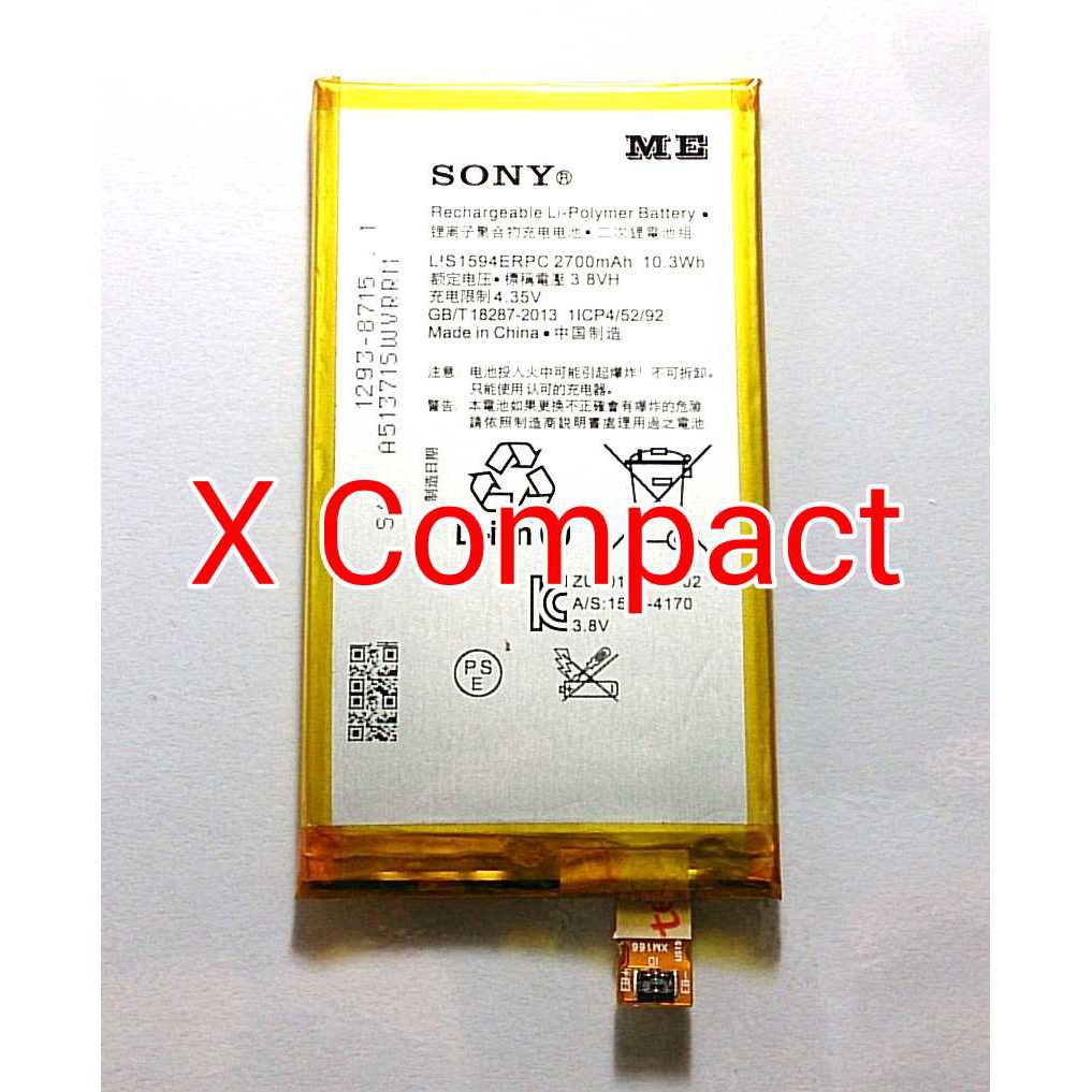 Baterai - Sony Xperia X Compact - F5321 - SO-02J - PM-0971-BV - Docomo.