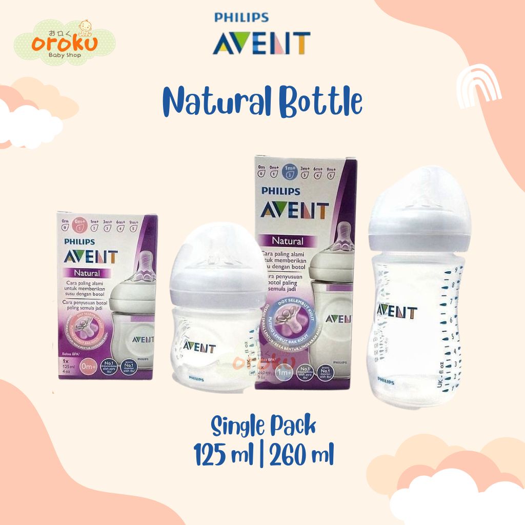 Philips Avent Natural Botol 125ml / 260ml / Botol Susu