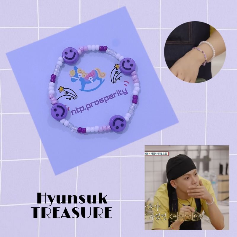 Treasure (Hyunsuk) Beads Bracelet / Gelang idol korea