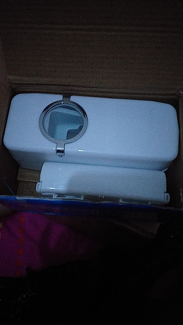 Dispenser Pasta Gigi / Odol Dan Tempat Sikat Gigi - Putih Nd