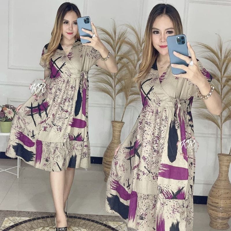 DRESS DASTER KIMONO || DASTER KIMONO || BUSUI FRENDLY || KIMONO MOTIF