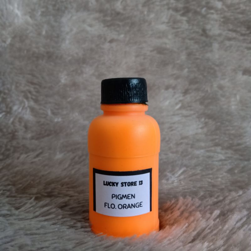 PIGMEN 60GR FLUORESCENT ORANGE Oranye Stabilo Besar Pewarna Sablon Color Colour Bundle Slime Clay DI