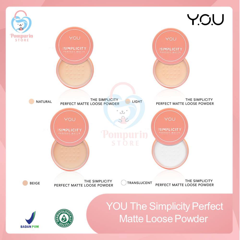 YOU The Simplicity Perfect Matte Loose Powder - Bedak Tabur Original