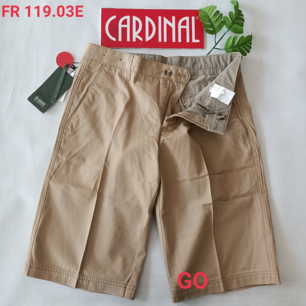 gof 30 CARDINAL FBBXX Celana Pendek Polos Stretch Kotak Motif Original Celana Santai Laki-Laki