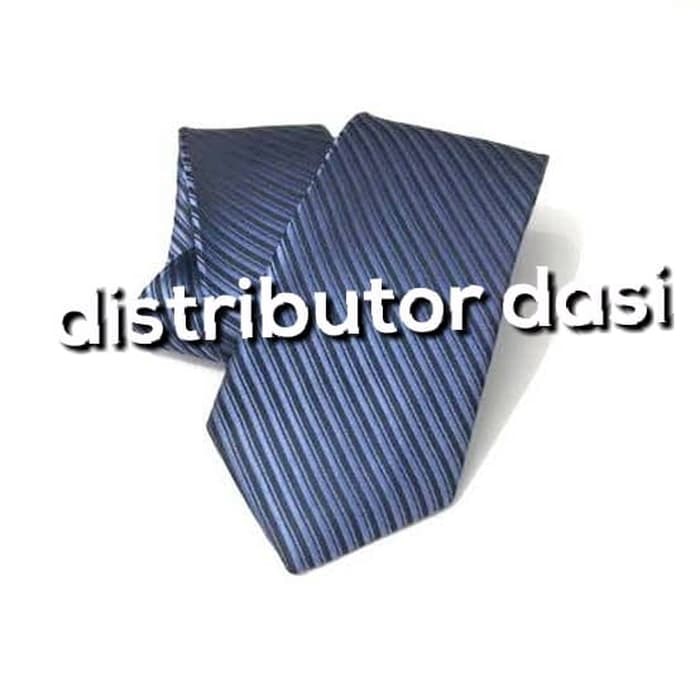 Dasi Panjang Motif Salur Tebal Warna Biru muda Grosir Distributor Dasi