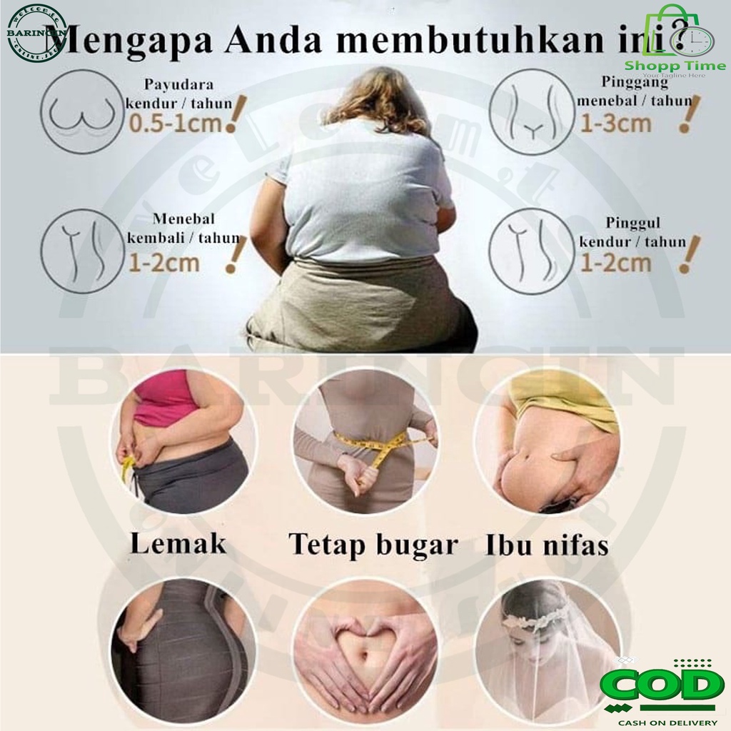 Korset Pelangsing Perut Buncit Wanita Korset-Korset Melahirkan Korset Slimming Suit-Korset Pelangsing Stagen  Korset setelah melahirkan