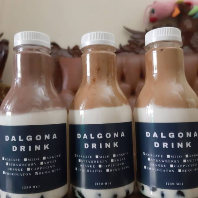 

DALGONA DRINK with BOBA