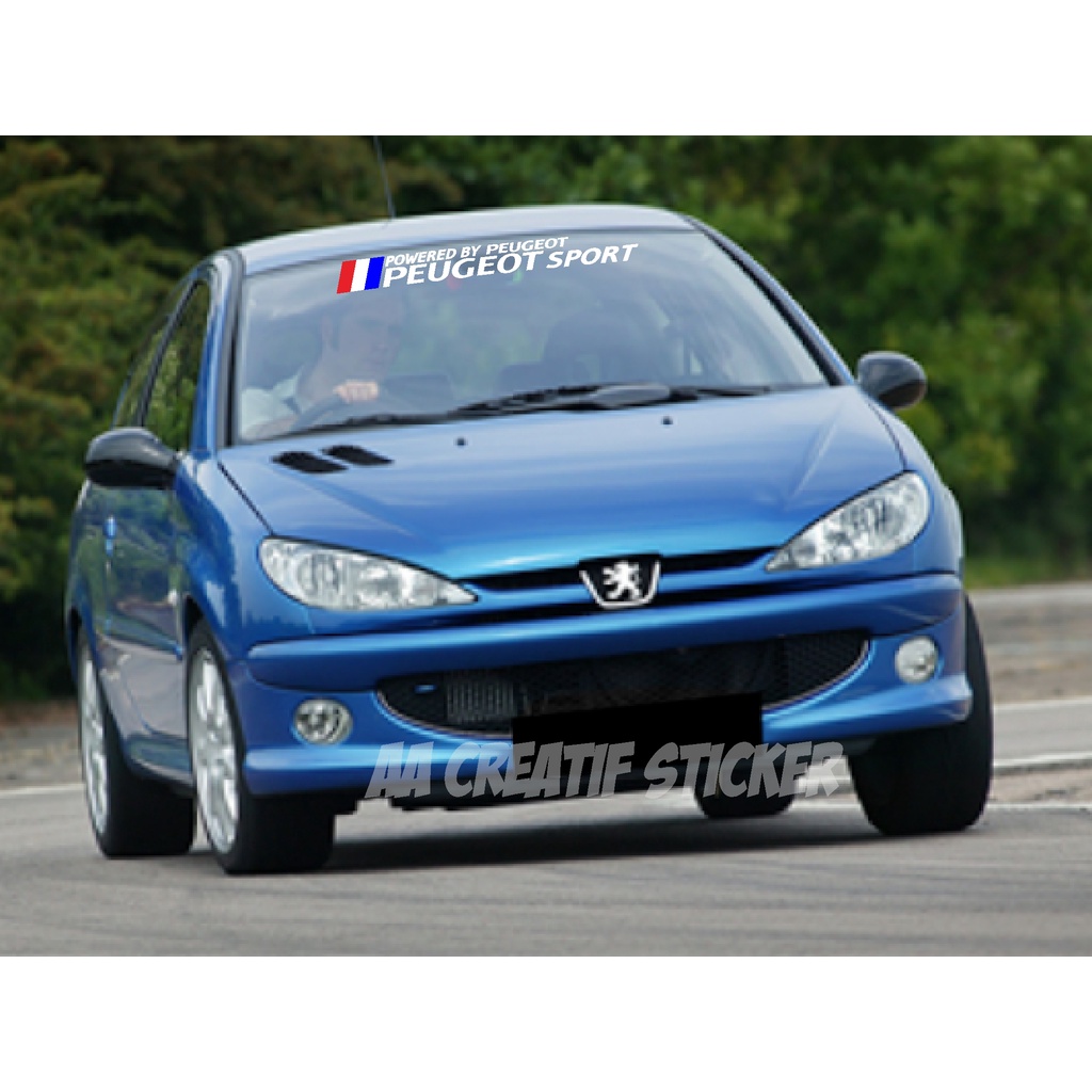 sticker kaca depan mobil peugeot
