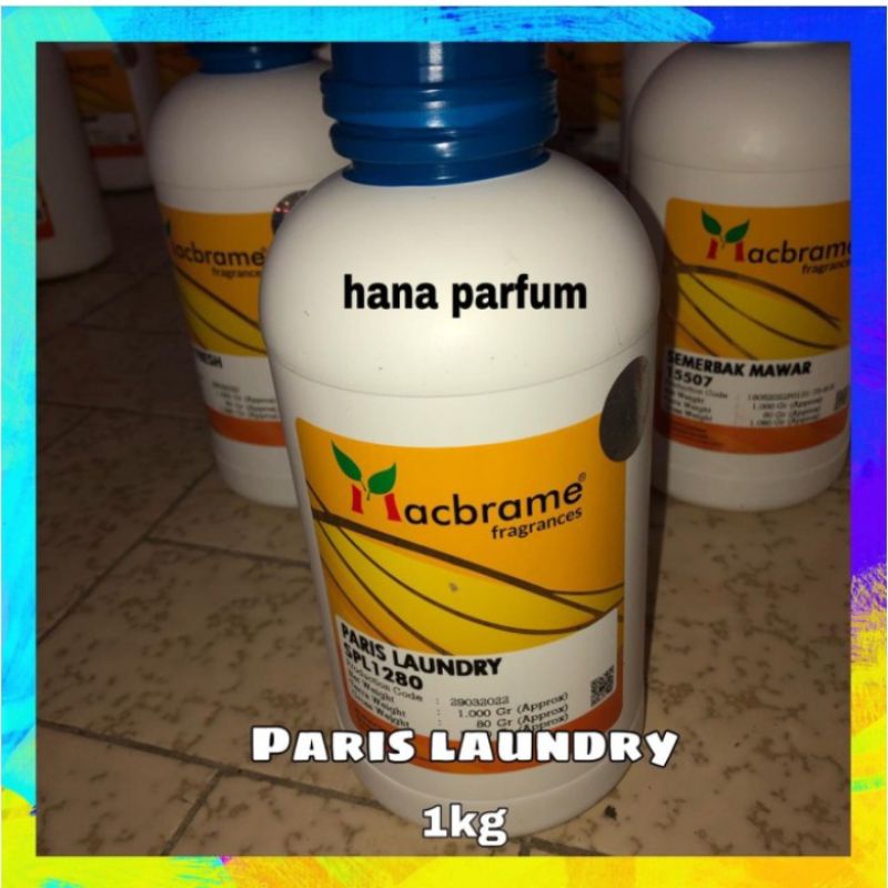 bibit parfum PARIS LAUNDRY, SELENA LAUNDRY murni macbrame 1kg segel pabrik