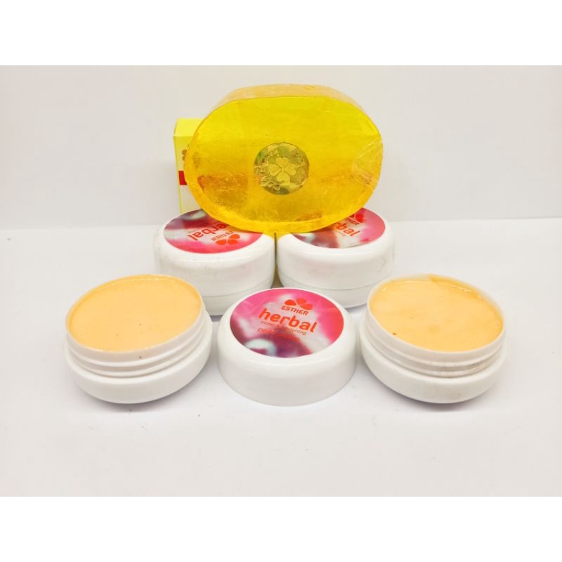 CREAM ESTHER HERBAL PLUS SABUN ESTHER CDA//paket Esther herbal