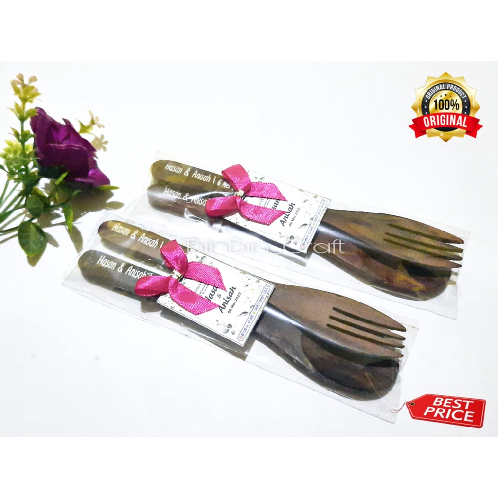 Souvenir Pernikahan Sendok Garpu Set Sovenir Pernikahan Murah Soufenir Pernikahan Unik Sendok Garpu 