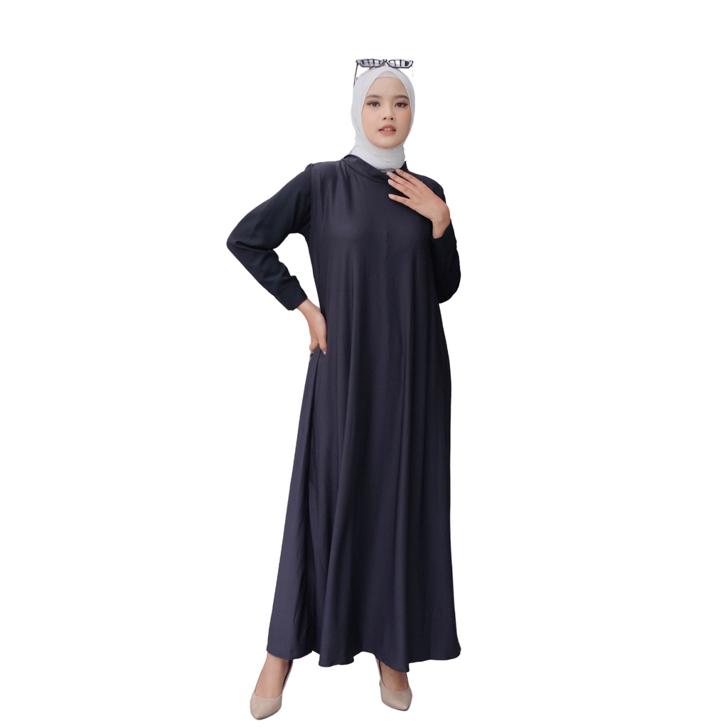 Inner Dress Inner INNER DRESS [SLEEVELESS] Bisa Buat Bumil | SINGLET DALEMAN GAMIS MUSLIM Inner Gamis / Daleman Gamis Hitam Polos Bahan Jersey