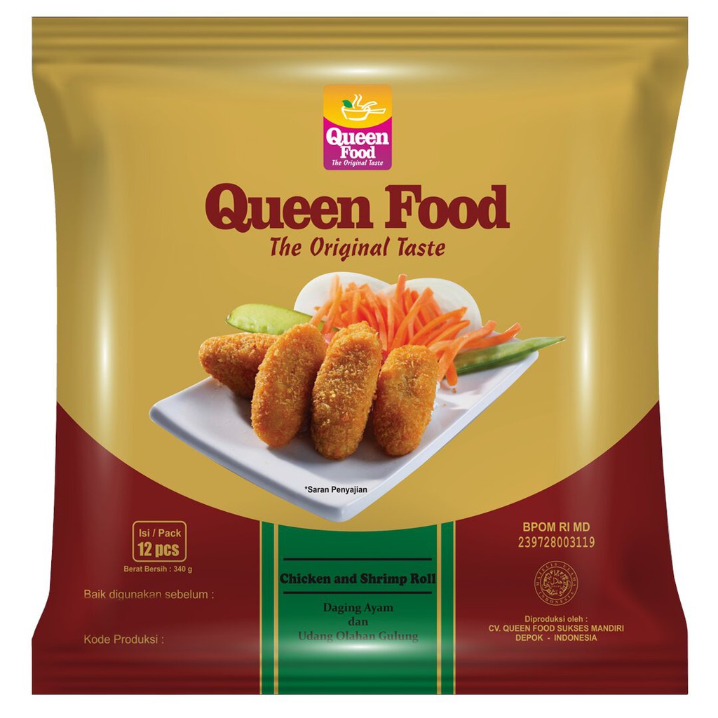 

QUEEN FOOD SHRIM ROLL 340 GR