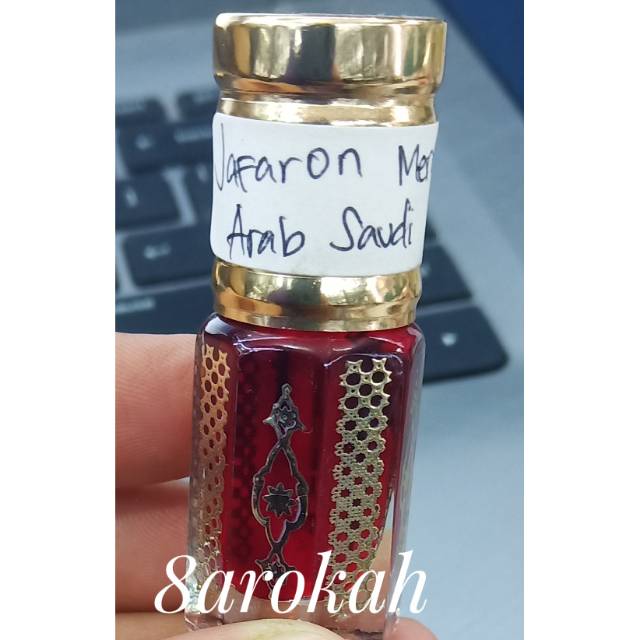 Jafaron Merah Arab Parfum Zafran Red Minyak Wangi Safron Oil Murni Kemasan Tola Oles Colek / Roll On